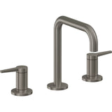 California Faucets - 8'' Widespread Lavatory Faucet with Completely Finished ZeroDrain - Graphite Pvd