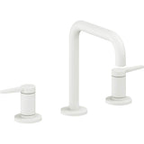 California Faucets - 8'' Widespread Lavatory Faucet with Completely Finished ZeroDrain - Matte White