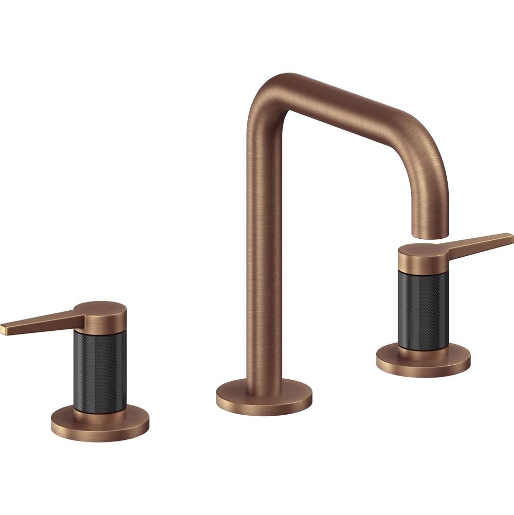 California Faucets - 8'' Widespread Lavatory Faucet - Antique Copper Flat