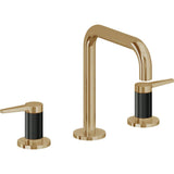 California Faucets - 8'' Widespread Lavatory Faucet - Burnished Brass Uncoated