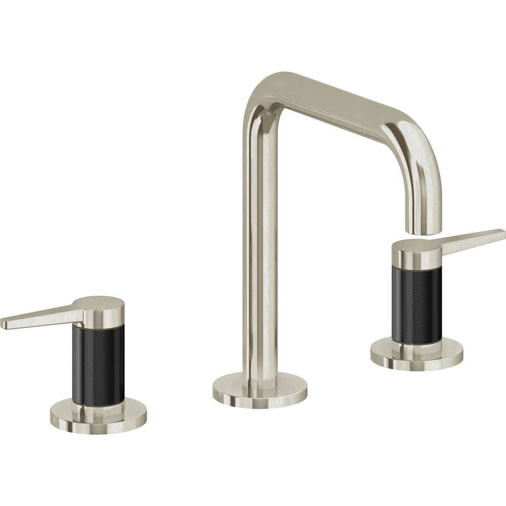 California Faucets - 8'' Widespread Lavatory Faucet with Completely Finished ZeroDrain - Burnished Nickel Uncoated
