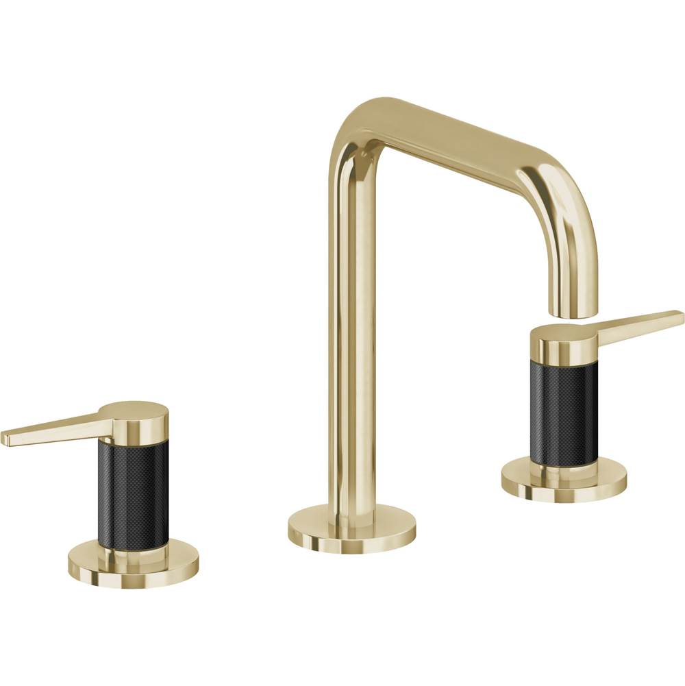 California Faucets - 8'' Widespread Lavatory Faucet - Polished Brass Uncoated