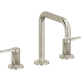 California Faucets - 8'' Widespread Lavatory Faucet with ZeroDrain - Burnished Nickel Uncoated