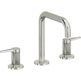 California Faucets - 8'' Widespread Lavatory Faucet with ZeroDrain - Polished Nickel Pvd