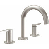 California Faucets - 8'' Widespread Lavatory Faucet with Completely Finished ZeroDrain - Gloss White