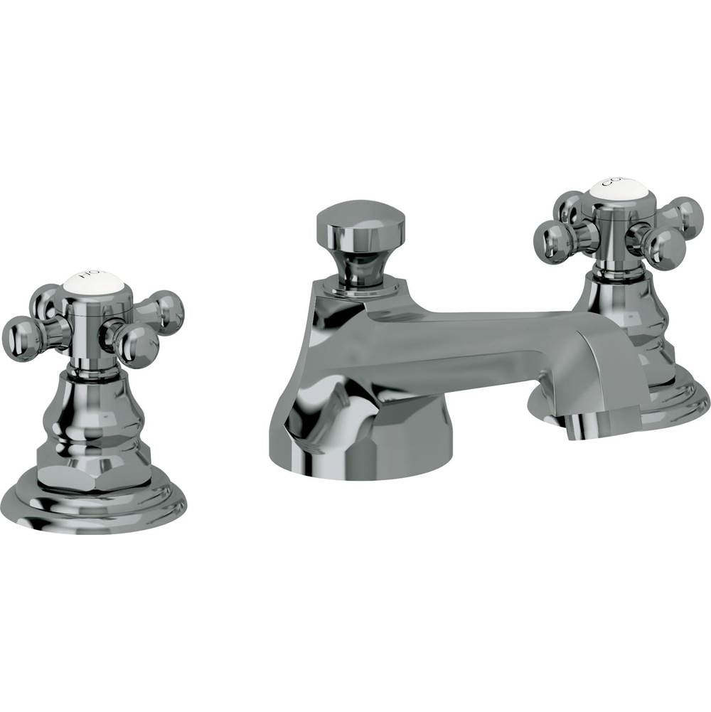 California Faucets - 8'' Widespread Lavatory Faucet with Completely Finished ZeroDrain - Black Nickel Pvd