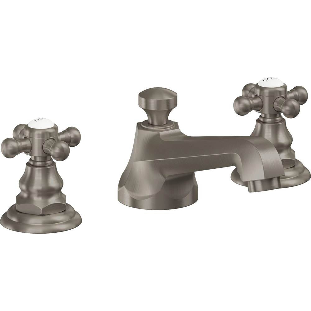 California Faucets - 8'' Widespread Lavatory Faucet with ZeroDrain - Graphite Pvd