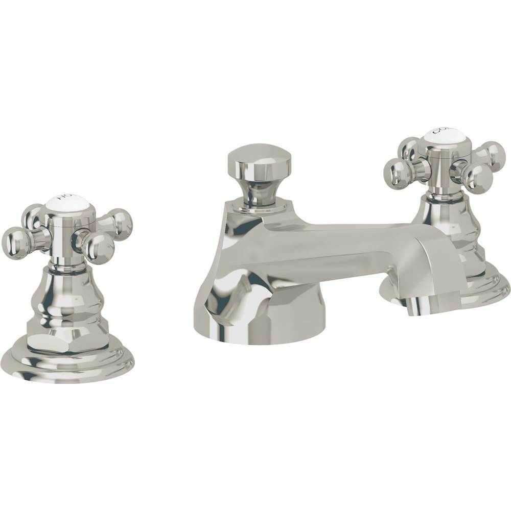 California Faucets - 8'' Widespread Lavatory Faucet with ZeroDrain - Polished Nickel Pvd