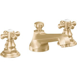 California Faucets - 8'' Widespread Lavatory Faucet with ZeroDrain - Satin Brass Pvd