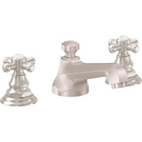 California Faucets - 8'' Widespread Lavatory Faucet with ZeroDrain - Satin Nickel