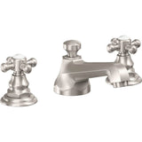 California Faucets - 8'' Widespread Lavatory Faucet with Completely Finished ZeroDrain - Ultra Stainless Steel Pvd