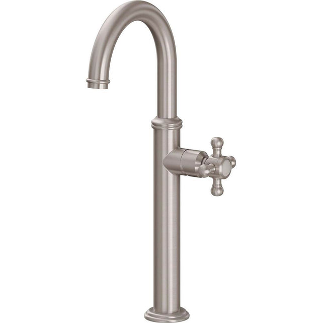 California Faucets - Single Hole Lavatory/Bar/Prep Faucet - High Spout - Gloss White