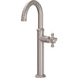 California Faucets - Single Hole Lavatory/Bar/Prep Faucet - High Spout - Gloss White