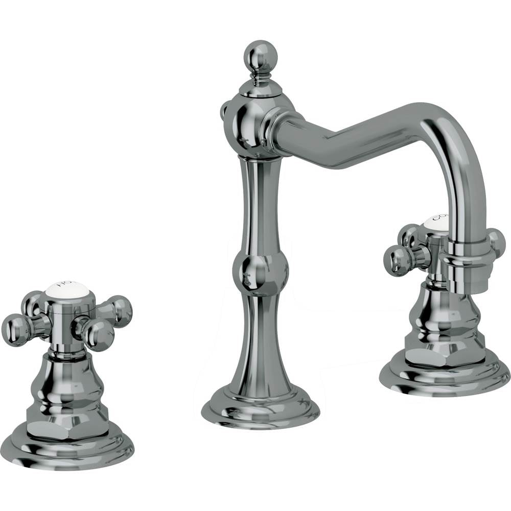 California Faucets - 8'' Widespread Lavatory Faucet - Black Nickel Pvd