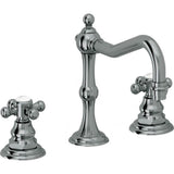 California Faucets - 8'' Widespread Lavatory Faucet with Completely Finished ZeroDrain - Black Nickel Pvd