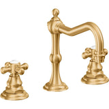 California Faucets - 8'' Widespread Lavatory Faucet - Lifetime Satin Gold Pvd