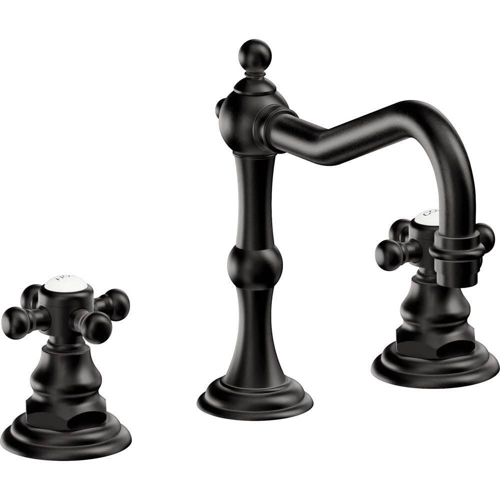 California Faucets - 8'' Widespread Lavatory Faucet with ZeroDrain - Matte Black