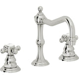 California Faucets - 8'' Widespread Lavatory Faucet with Completely Finished ZeroDrain - Polished Chrome