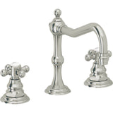 California Faucets - 8'' Widespread Lavatory Faucet with ZeroDrain - Polished Nickel Pvd