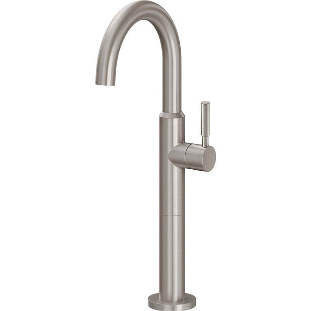 California Faucets - Single Hole Lavatory/Bar/Prep Faucet - High Spout - Gloss White