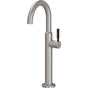 California Faucets - Single Hole Lavatory/Bar/Prep Faucet - High Spout - Gloss White