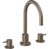 California Faucets - 8'' Widespread Lavatory Faucet with ZeroDrain - Antique Nickel Flat