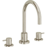 California Faucets - 8'' Widespread Lavatory Faucet - Burnished Nickel Uncoated