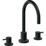 California Faucets - 8'' Widespread Lavatory Faucet with Completely Finished ZeroDrain - Carbon Pvd