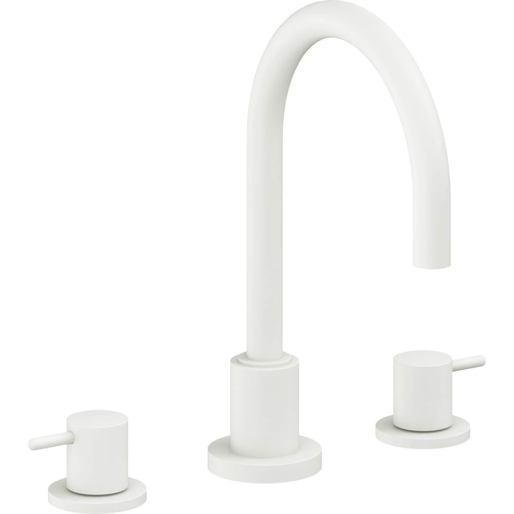California Faucets - 8'' Widespread Lavatory Faucet with ZeroDrain - Matte White