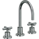 California Faucets - 8'' Widespread Lavatory Faucet with ZeroDrain - Black Nickel Pvd