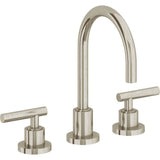 California Faucets - 8'' Widespread Lavatory Faucet with Completely Finished ZeroDrain - Burnished Nickel Uncoated