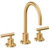 California Faucets - 8'' Widespread Lavatory Faucet - Lifetime Satin Gold Pvd