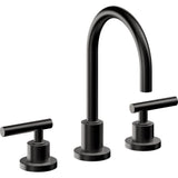 California Faucets - 8'' Widespread Lavatory Faucet with ZeroDrain - Matte Black
