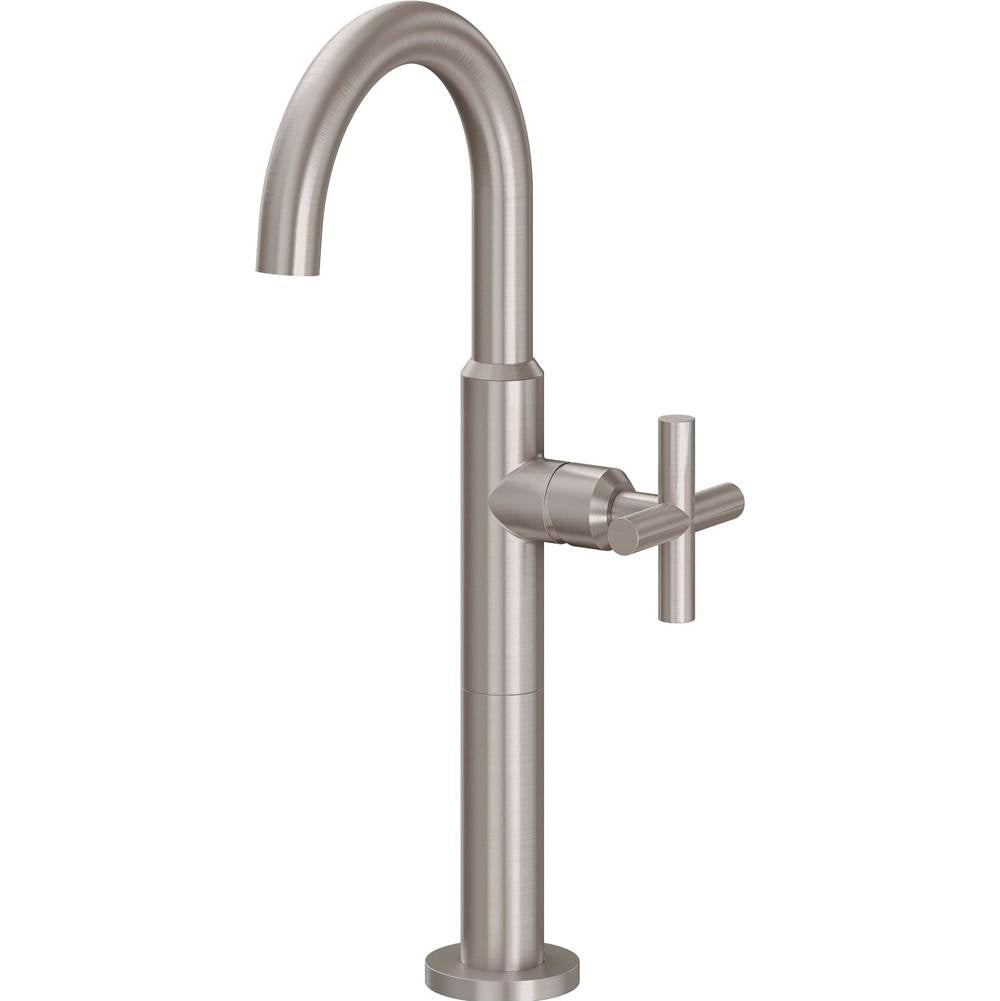 California Faucets - Single Hole Lavatory/Bar/Prep Faucet - High Spout - Gloss White