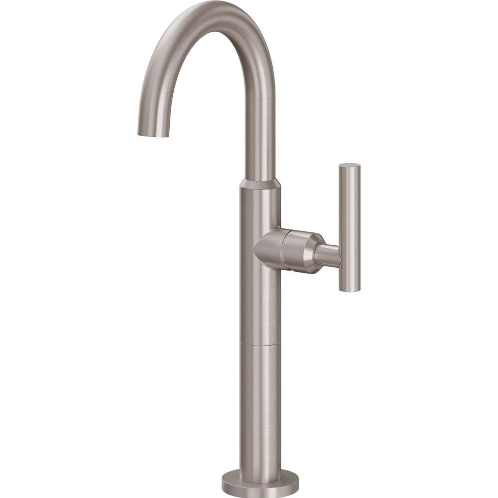 California Faucets - Single Hole Lavatory/Bar/Prep Faucet - High Spout - Gloss White