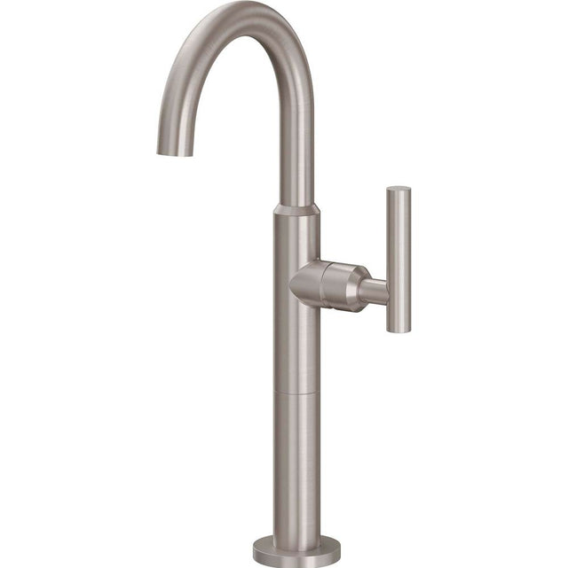 California Faucets - Single Hole Lavatory/Bar/Prep Faucet - High Spout - Gloss White