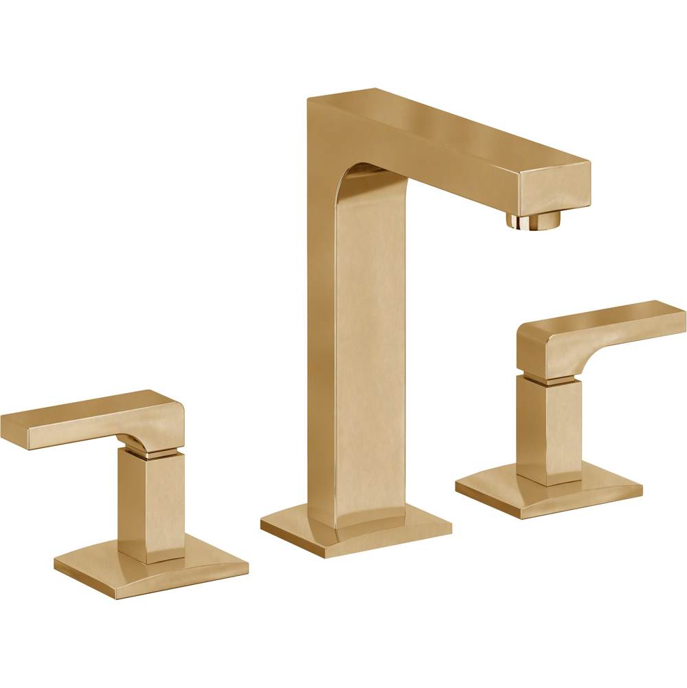 California Faucets - 8'' Widespread Lavatory Faucet - French Gold Pvd