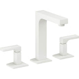 California Faucets - 8'' Widespread Lavatory Faucet with Completely Finished ZeroDrain - Matte White