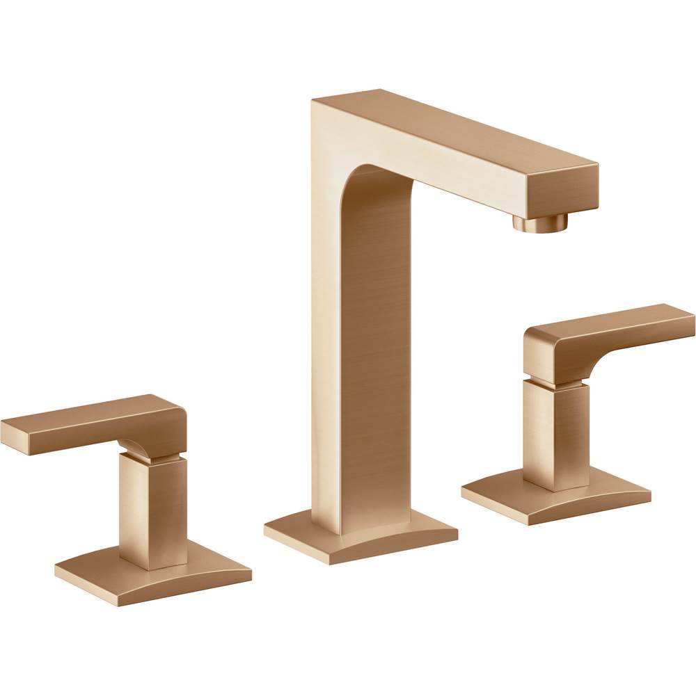 California Faucets - 8'' Widespread Lavatory Faucet with ZeroDrain - Satin Bronze Pvd