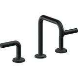 California Faucets - 8'' Widespread Lavatory Faucet with Completely Finished ZeroDrain - Carbon Pvd