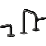 California Faucets - 8'' Widespread Lavatory Faucet with Completely Finished ZeroDrain - Matte Black