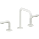 California Faucets - 8'' Widespread Lavatory Faucet with Completely Finished ZeroDrain - Matte White