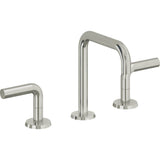 California Faucets - 8'' Widespread Lavatory Faucet with Completely Finished ZeroDrain - Polished Nickel Pvd