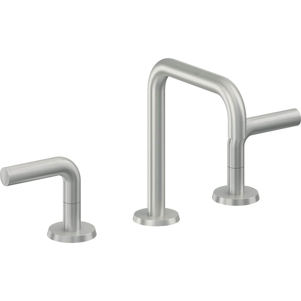 California Faucets - 8'' Widespread Lavatory Faucet with Completely Finished ZeroDrain - Satin Chrome Pvd
