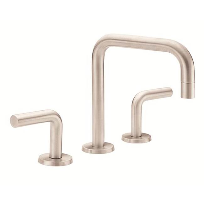 California Faucets - 8'' Widespread Lavatory Faucet with Completely Finished ZeroDrain - Gloss White