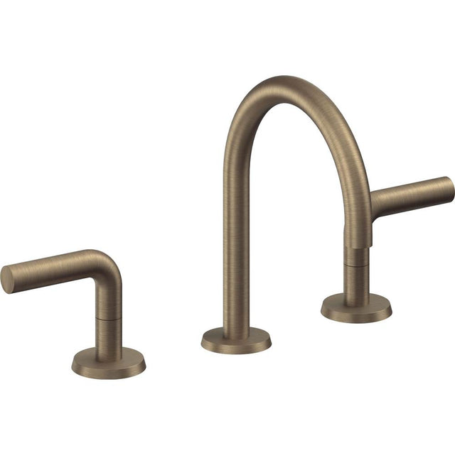 California Faucets - 8'' Widespread Lavatory Faucet - Antique Brass Flat