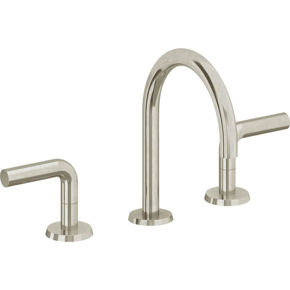 California Faucets - 8'' Widespread Lavatory Faucet with ZeroDrain - Burnished Nickel Uncoated