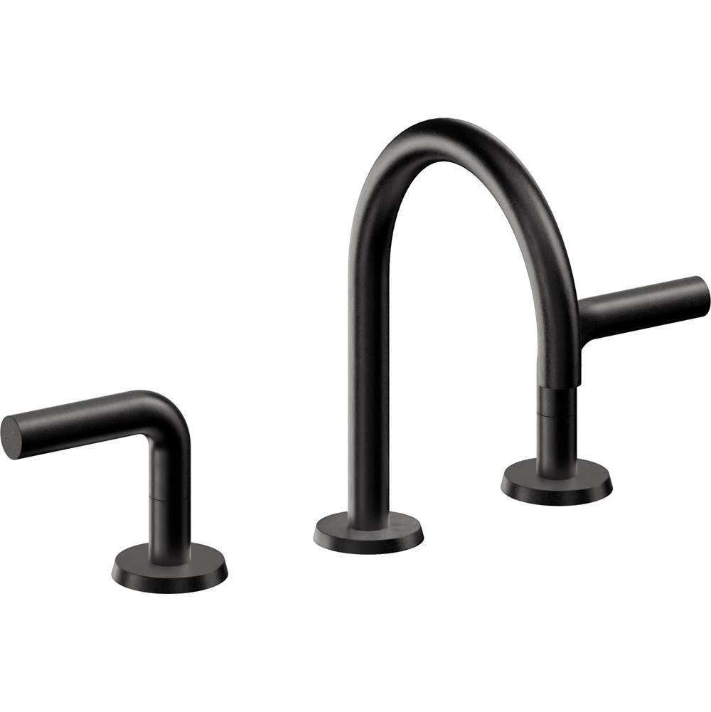 California Faucets - 8'' Widespread Lavatory Faucet with ZeroDrain - Matte Black