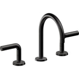 California Faucets - 8'' Widespread Lavatory Faucet with Completely Finished ZeroDrain - Matte Black