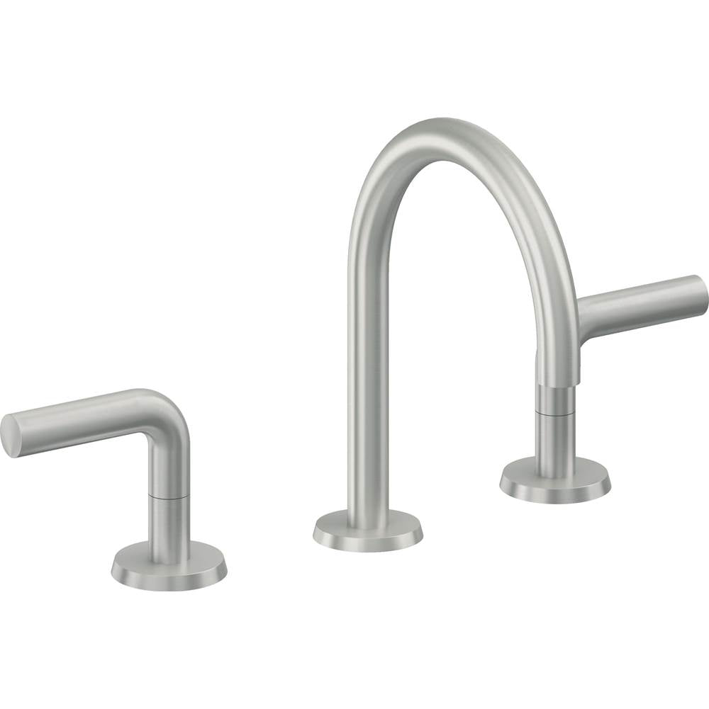 California Faucets - 8'' Widespread Lavatory Faucet with Completely Finished ZeroDrain - Satin Chrome Pvd